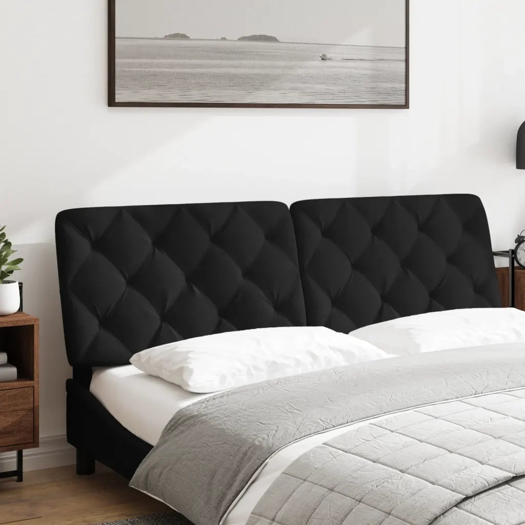 Cuscino Testiera Nero 160 cm in Velluto CFW5578160