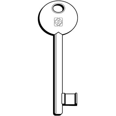 CHIAVE PATENT 6P1S SILCA - OTTONE NICHELATO- 5 pezzi