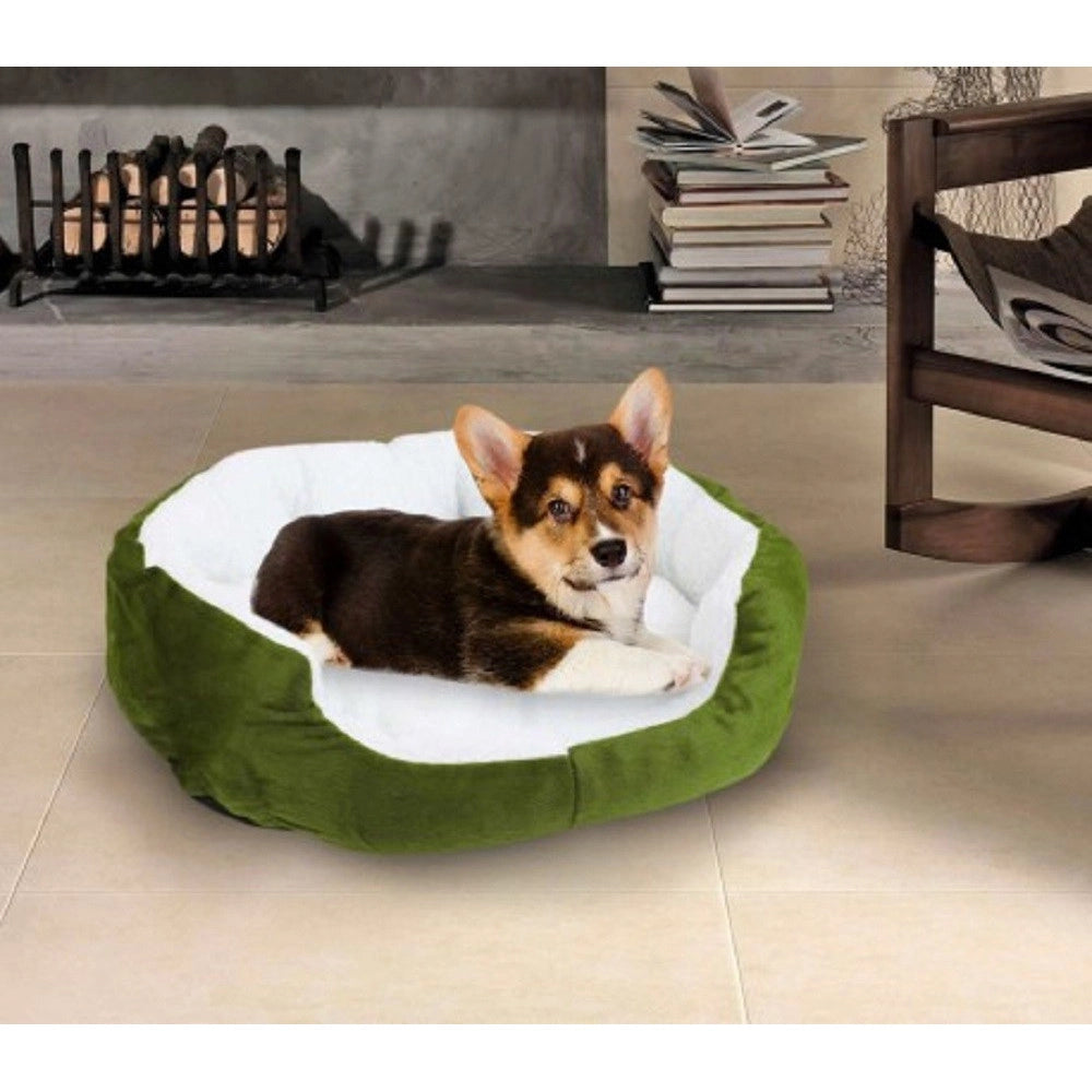 Trade Shop - Cuccia Morbida Per Cani E Gatti Inverno Caldo In Pile 42x30x15cm Con Cuscino -