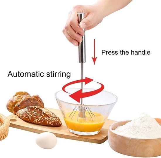 Apparecchio per la preparazione delle uova a mano con frusta a impatto semi-automatico multifunzionale con frusta a impatto e frullatore a impatto