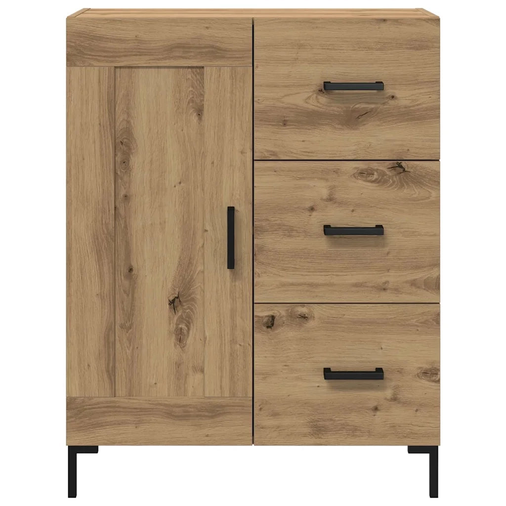 Credenza-Buffet-Armadio da cucina rovere artigianale 69.5 x 34 x 90 cm Legno multistrato
