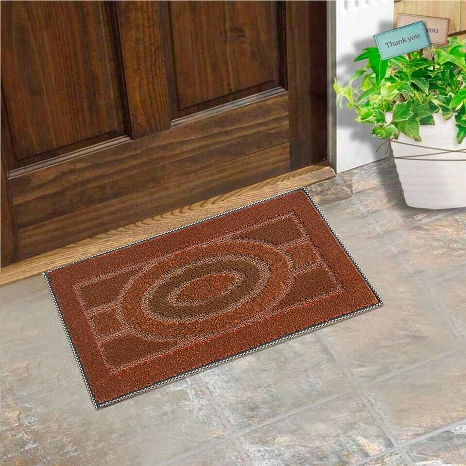 Zerbino Ingresso 80x120 cm Asciugapassi Assorbente Antiscivolo Morbido Made In Italy Arancione