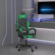 Sedia da Gaming Girevole Nera e Verde in Similpelle cod mxl 61267