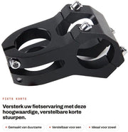 Manubrio Regolabile - Lunghezza 31,8 mm - Leggero - Alleanza di Alluminio di Alta Qualità - Progettazione Sostenibile - Manubrio da Bicicletta