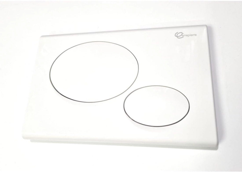 Placca di comando bianca diva cassetta scarico maxima dv020bb errepierre