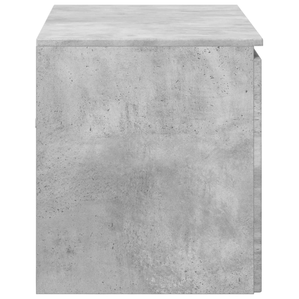 Mobiletto da Bagno a Muro Grigio Cemento 62,5 x 44,5 x 50 cm