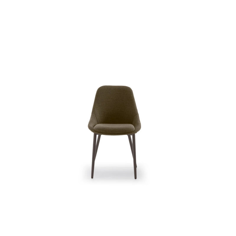 Sedia in tessuto easy-clean Gambe in metallo verniciato Kira 51cm X 59cm H 85cm Stones