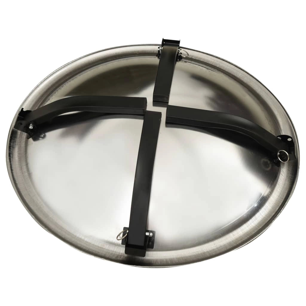 Braciere e barbecue con attizzatoio Camino 2 in 1 56 x 56 x 49 cm acciaio inox 02_0005916