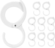 Hanger a 9 pezzi - Hanger in plastica - Hanger anti-vuoto - Hanger per appendiabiti - Hanger per accessori da cucina - Materiale duraturo