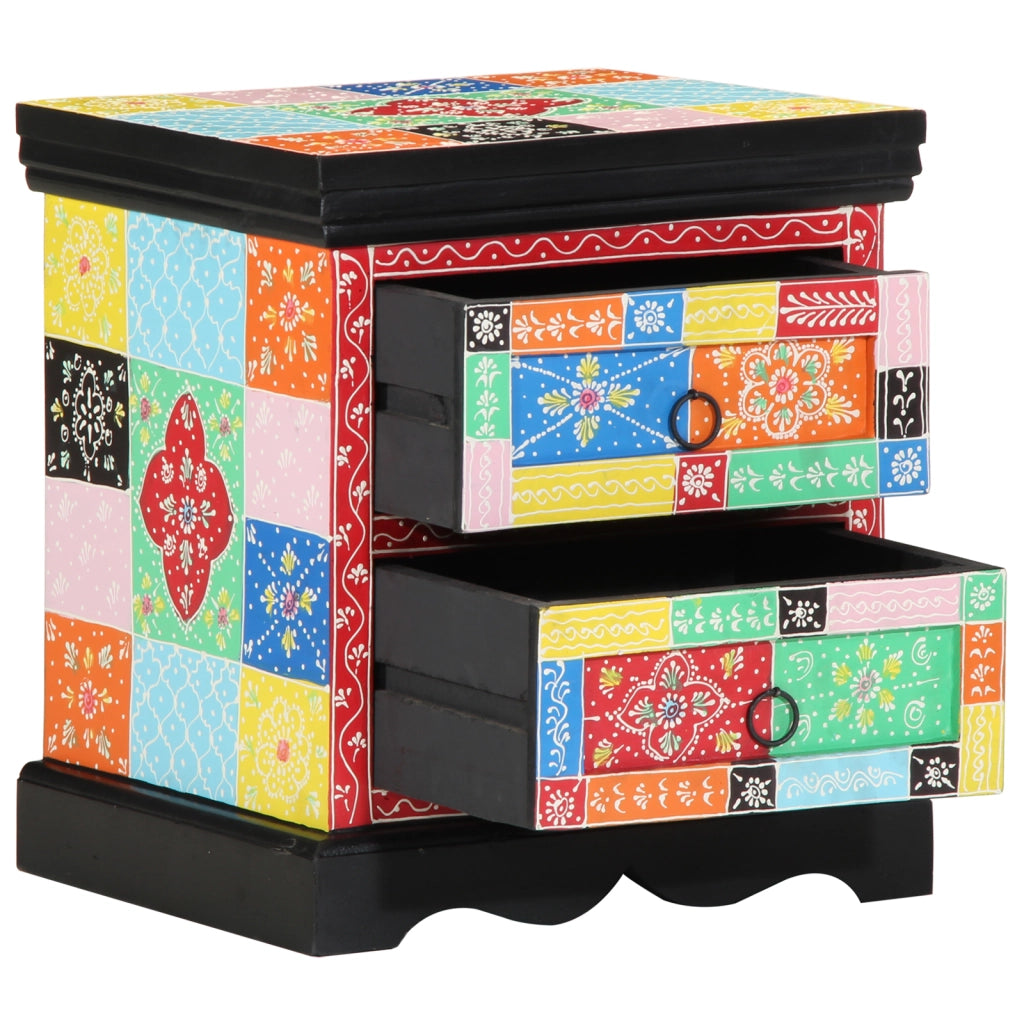 Comodino 2 pz Multicolore 40x35x45 cm Legno ingegnerizzato