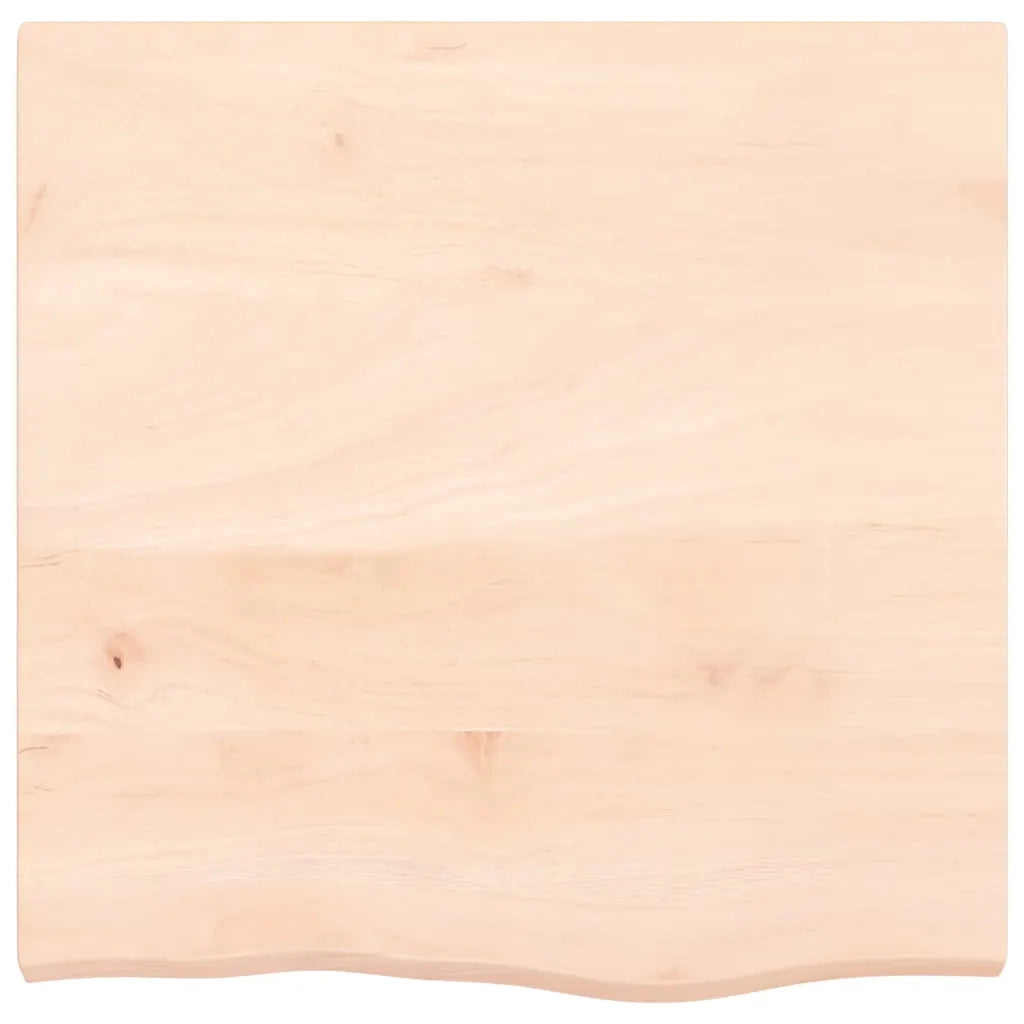 Piano per Tavolo 60x60x(2-4) cm in Rovere Massello Non Trattatocod mxl 120727