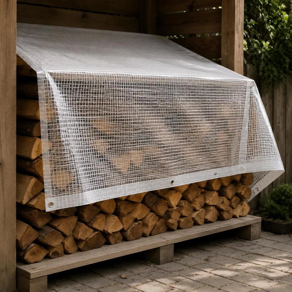 Leno Tarpaulin, White, 2 X 15 M, 260 G/square Meter