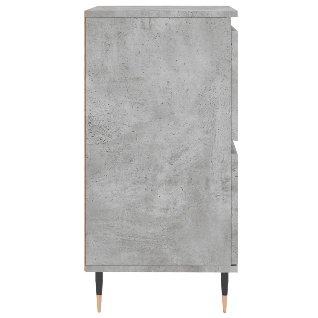 Credenze 2 pz | Madia | Buffet da pranzo | Armadio da pranzo Grigio Cemento in Legno Multistrato