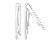 MENSOLE PIEGHEVOLI BIANCHE- - mm.200x200 colore bianco - 2 pezzi