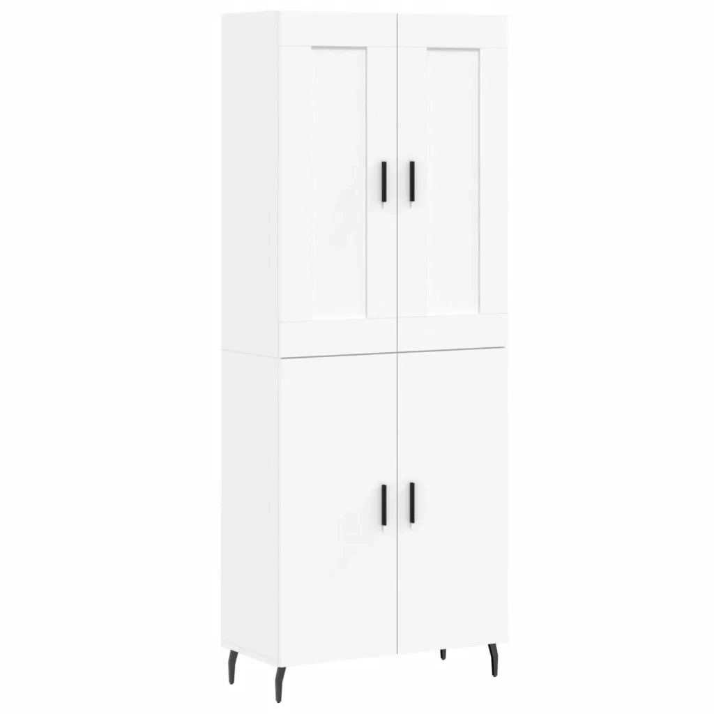 Credenza Bianca 69,5x34x180 cm in Legno Multistrato 3199569