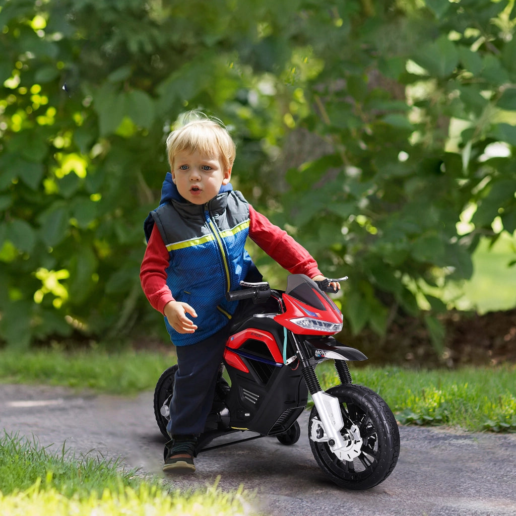 Moto Elettrica per Bambini con Rotelle ¨C zephmum ¨C Rosso 105x52.3x62.3 cm