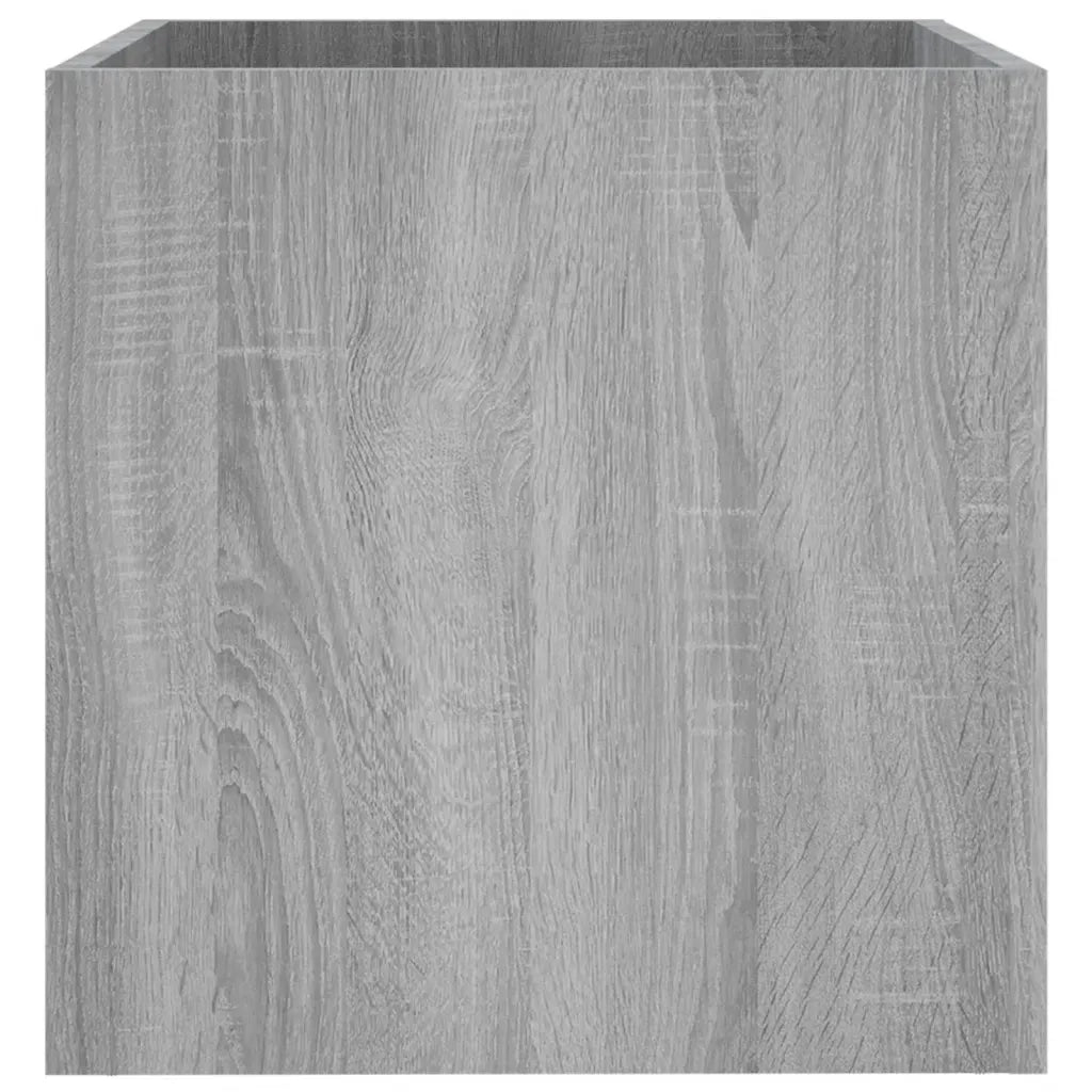 Fioriera-Vaso da Esterno-Contenitore per Piante Grigio Sonoma 40x40x40 cm in Legno Multistrato