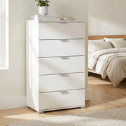 Cassettiera 5 cassetti in Legno Composito cm 60x38x103 - CLIFF