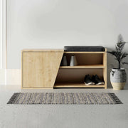 Mobile Portascarpe Neneng, Scarpiera 06-ago Paia, 104x47x37h cm Marrone Quercia