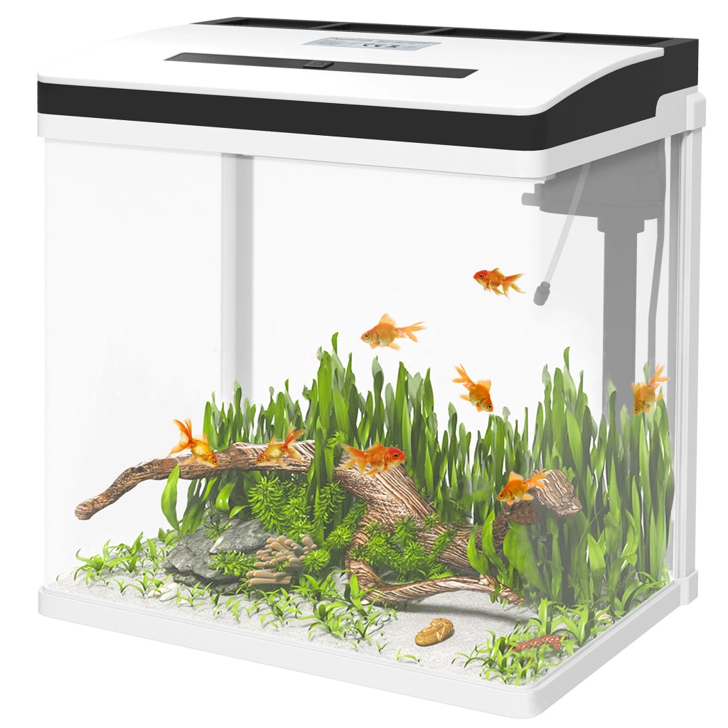 Acquario Cristallo 28L ¨C zephmum ¨C 38x26x39,5 cm Bianco