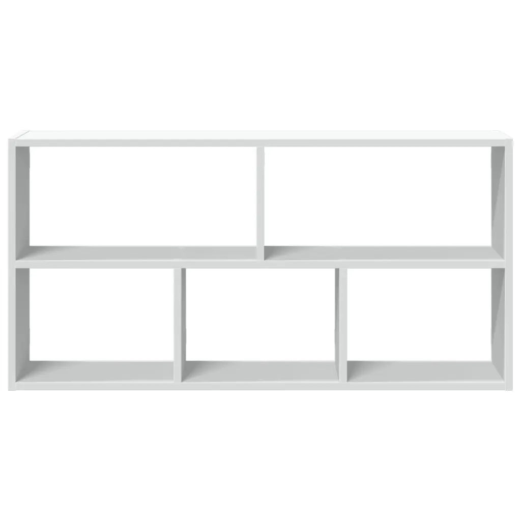 Scaffale a Parete Bianco 100x25x50 cm in Legno Multistrato