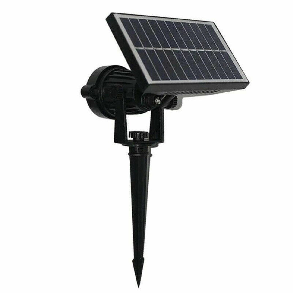 Trade Shop - Faro Faretto A Led Giardino Picchetto Con Pannello Solare 10w Crepuscolare -