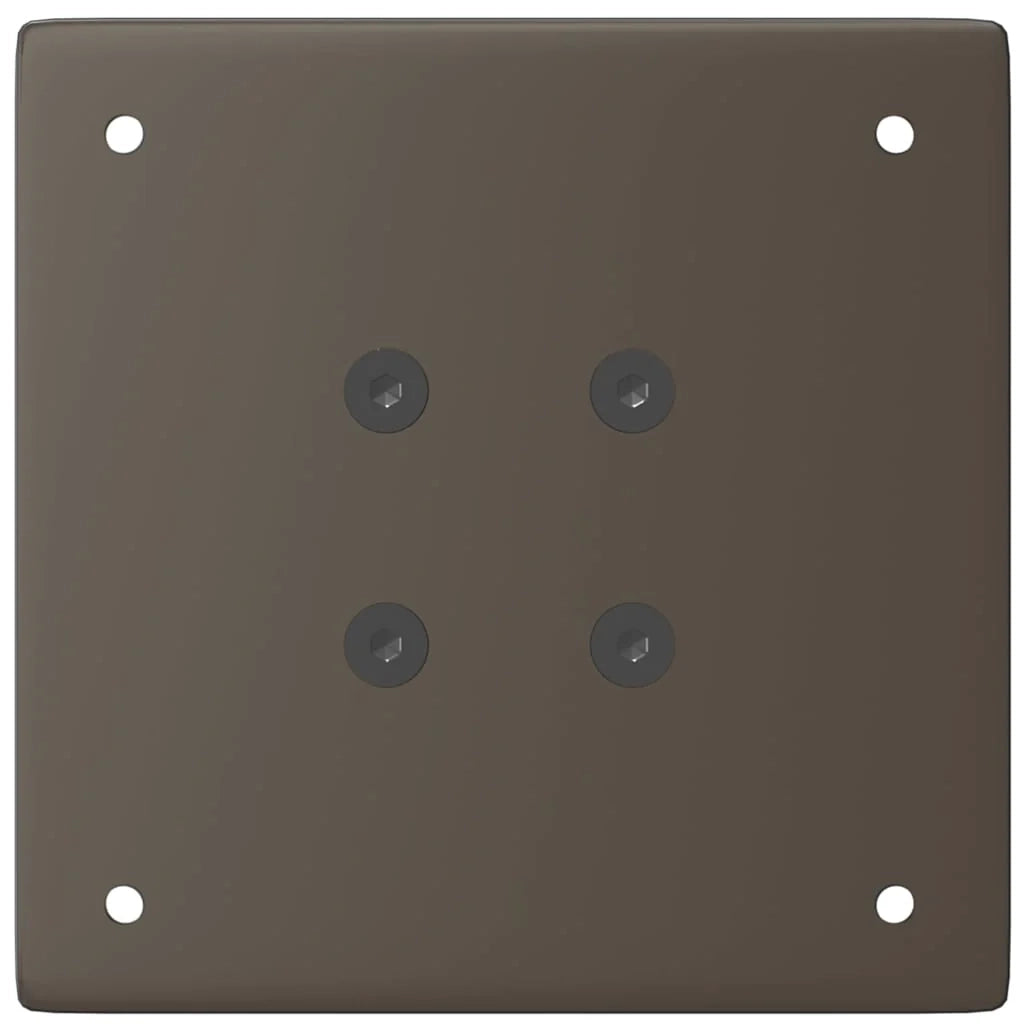 Set di 4 gambe per tavolino da caffè dal design moderno 42-44 cm funzionali ed eleganti in acciaio naturale 02_0056764