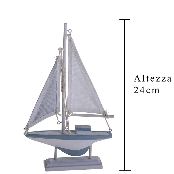 Set 4 Modellini Barca H 24 cm