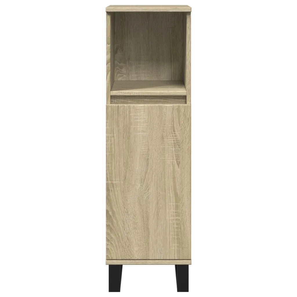 Set Mobili da Bagno 3 pz Rovere Sonoma in Legno Multistrato 3307675