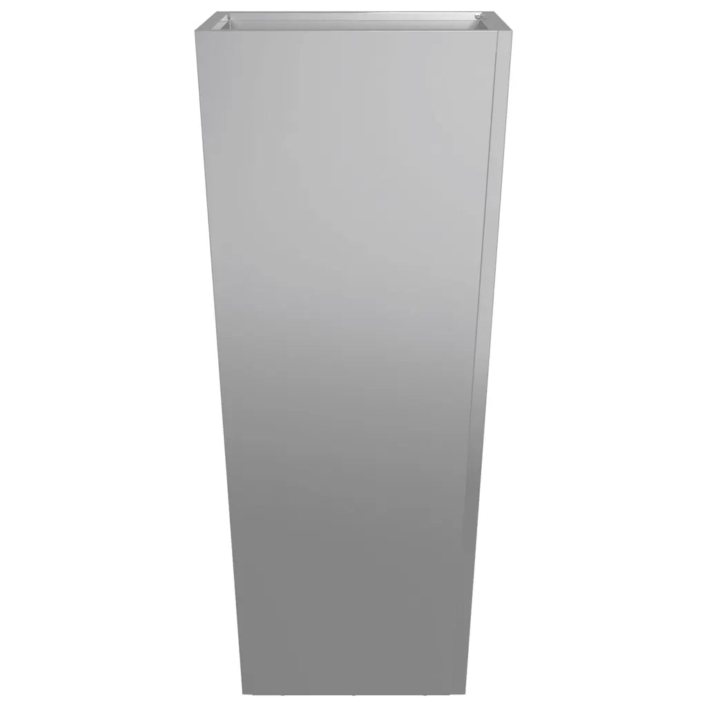 vidaXL Fioriere da Giardino 2 pz 35x35x75 cm in Acciaio Zincato