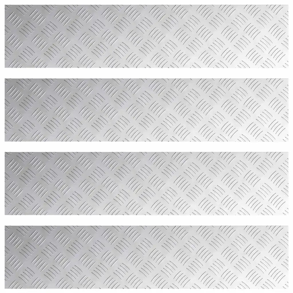 Gradini per Scale 4 pcs Argento 90 x 20 cm Alluminio 4104264