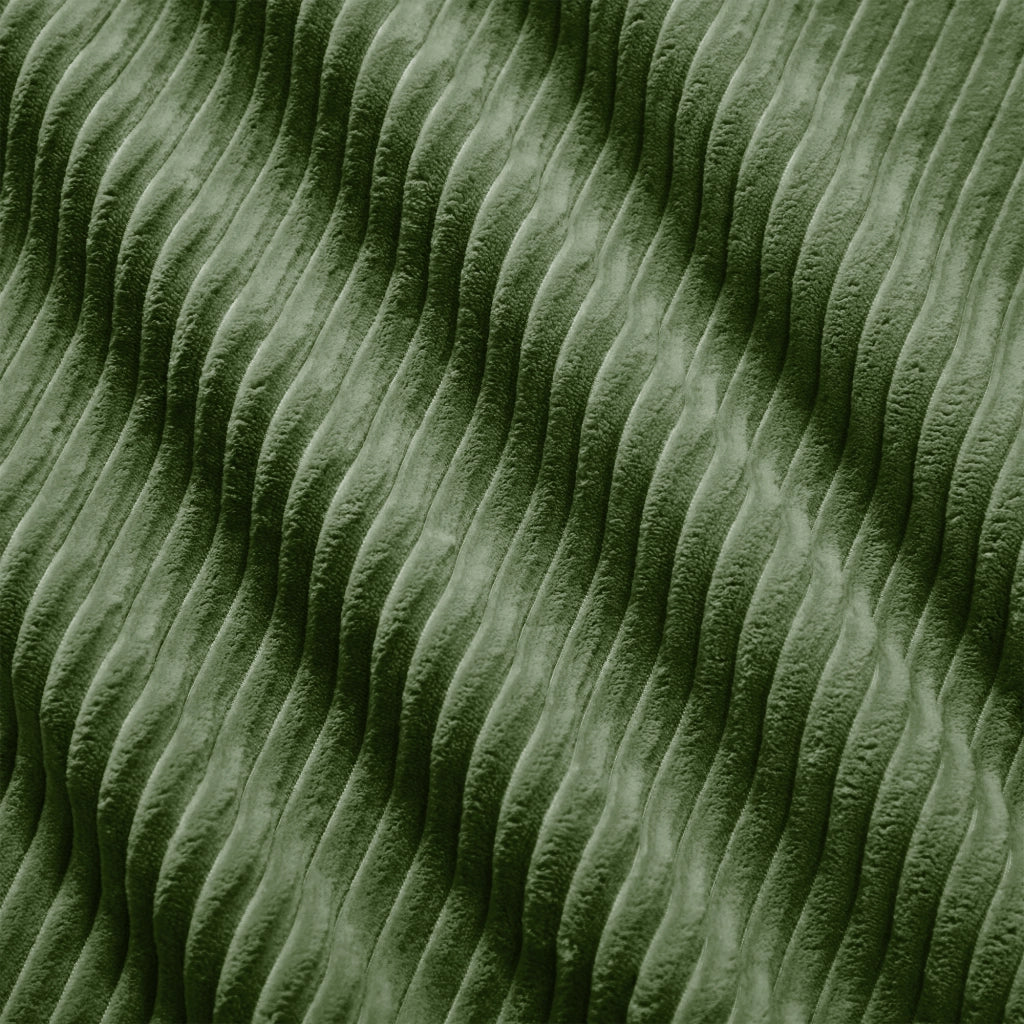 Divano angolare modulare senza montaggio in tessuto a coste; schiuma 32D; base antiscivolo; verde