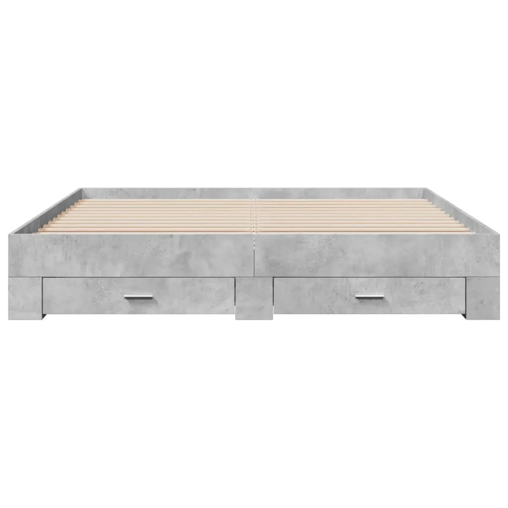 Giroletto Cassetti Grigio Cemento 200x200 cm Legno Multistrato 3280359
