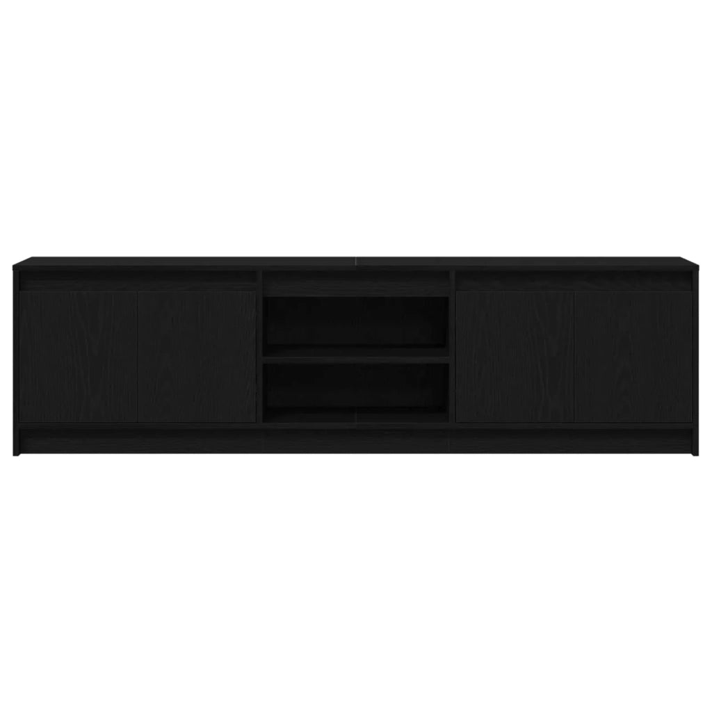Unit¨¤ TV 2 pz | Armadietto TV | Mobile Porta TV Nero 180 x 34 x 50 cm Legno multistrato