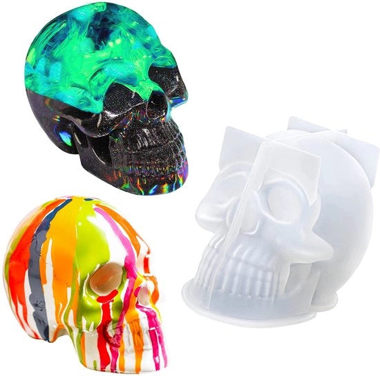Scheda di protezione in silicone a forma di testa per candele e saponi