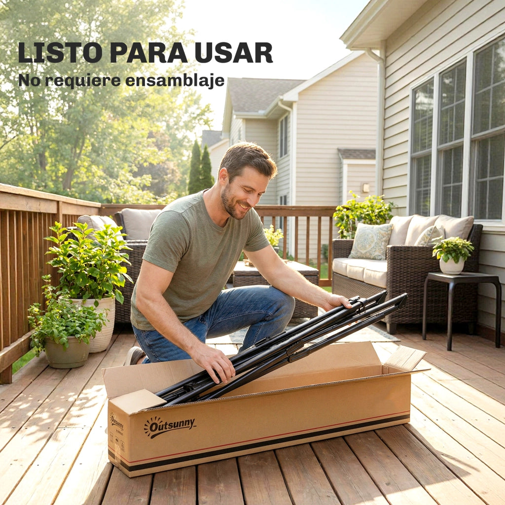 Supporto per Amaca Pieghevole ¨C zephmum ¨C Nero Acero 290 cm