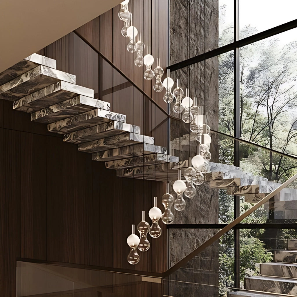 Zafferano Lampada a sospensione Sfer'Otto LED 8W Dimmerabile TRIAC Oro e Vetro Borosilicato Soffiato a bocca, Design Elegante per Interni IP40