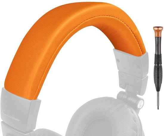 Copertura per cintura in pelle per cuffie Audio Technica ATH M50, M50X, M50XWH, M50XBT, M50XBT2, M50S/LE, sostituzione e riparazione del pad per la cintura