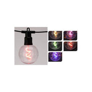 Koopman catena luminosa LED party lights, 10 luci multicolori, IP44, timer, uso interno ed esterno, 950 cm, 6 cm diametro