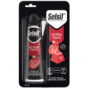 Adesivo siliconico verniciabile ultra tack bianco alta resistenza 60 ml selsil
