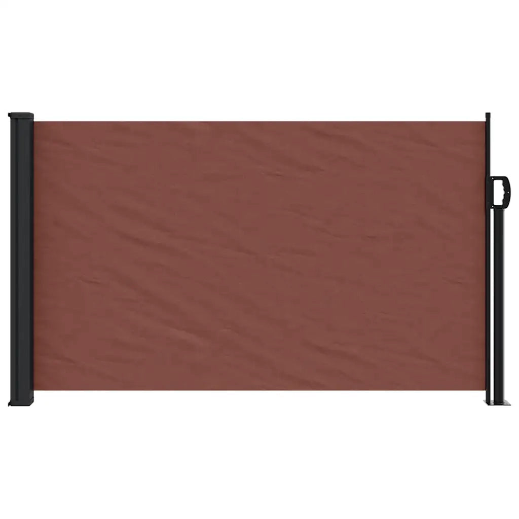 Tenda da Sole Laterale Retrattile Marrone 120x600 cm 4004494