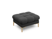 Cosmopolitan Design - Pouf "Bali" in tessuto strutturato grigio scuro 