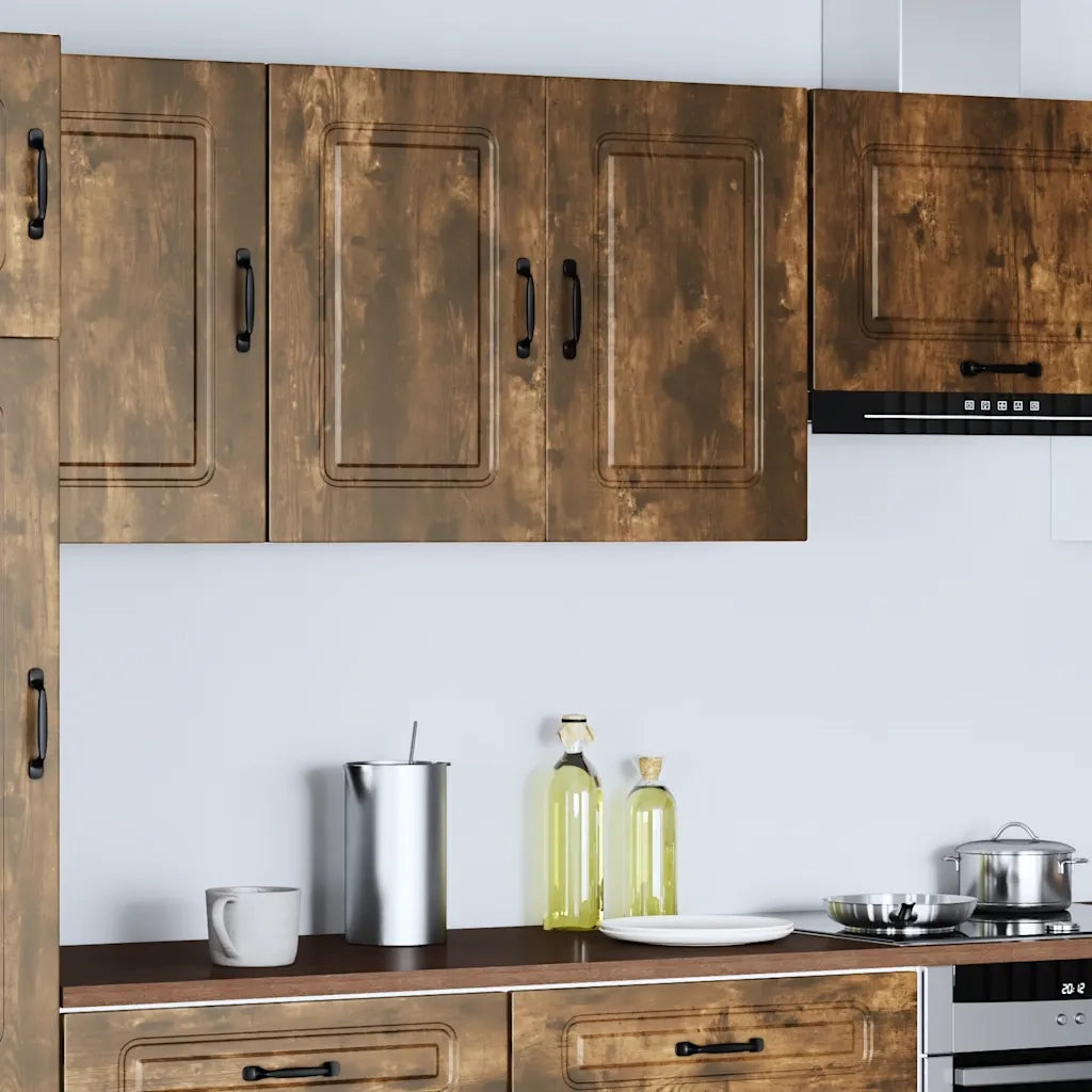 Pensile da Cucina Kalmar Rovere Fumo in Legno Multistrato 853592