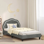 Struttura letto bambini con testata-Giroletto per bambini Grigio Scuro 80 x 200 cm 951110