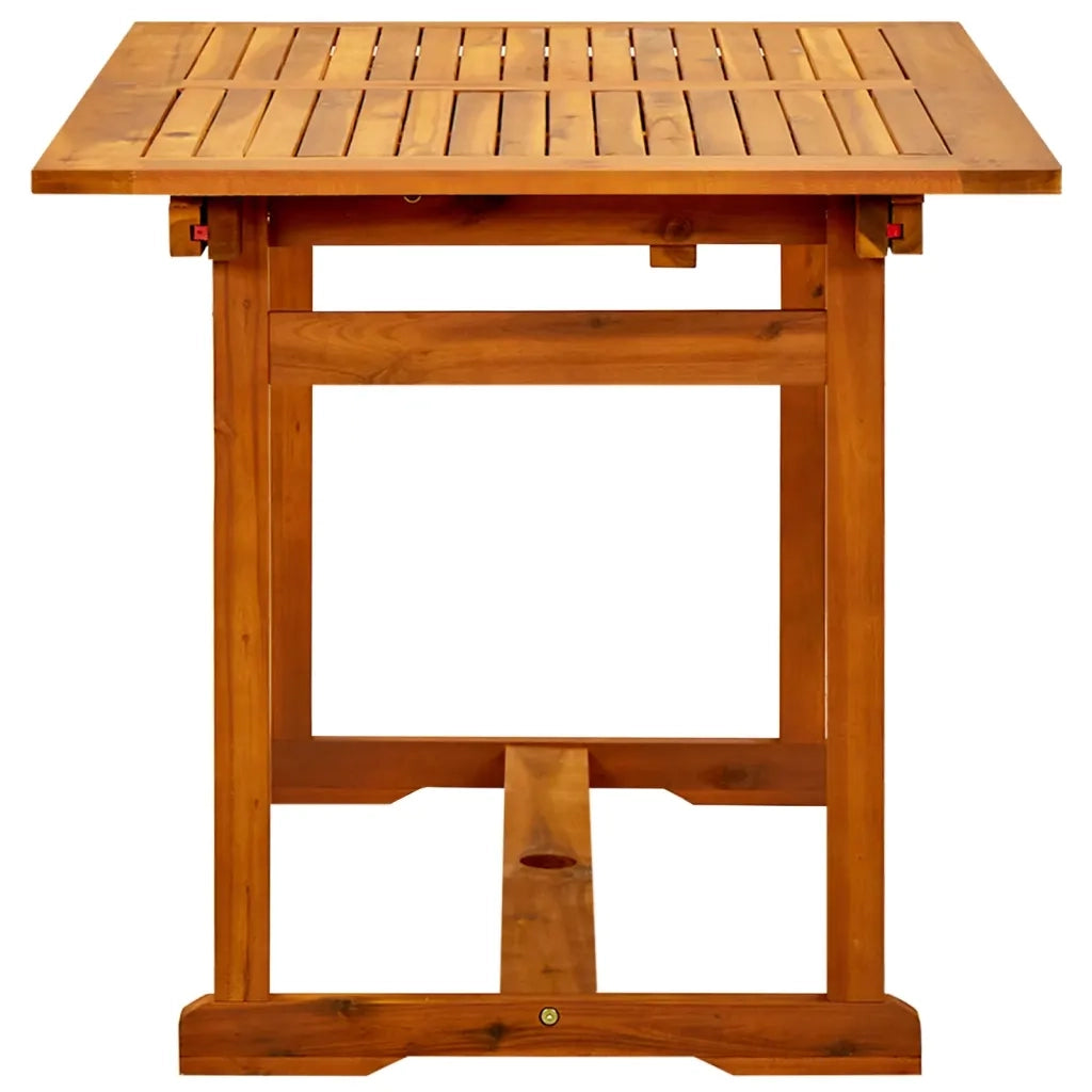 Tavolo da Pranzo per Esterni (120-170)x80x75 cm in Legno Acacia cod mxl 34441