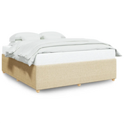 Letto matrimoniale | Letto per adulti | Giroletto senza Materasso Crema 180x200 cm in Tessuto