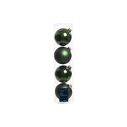 Box 4 Palline Vt luc/opac Verde pino d10cm