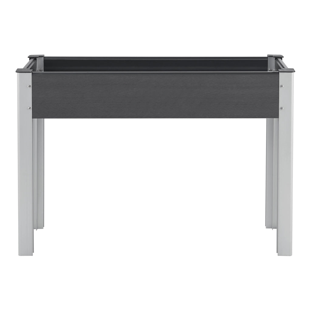 Aiuola Rialzata Beverwijk 100 x 40 x 75 cm - Grigio Scuro [en.casa]