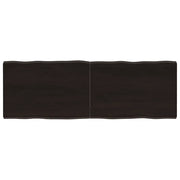 Piano Tavolo Marrone Scuro 120x40x(2-4)cm Rovere Non Trattatocod mxl 127504
