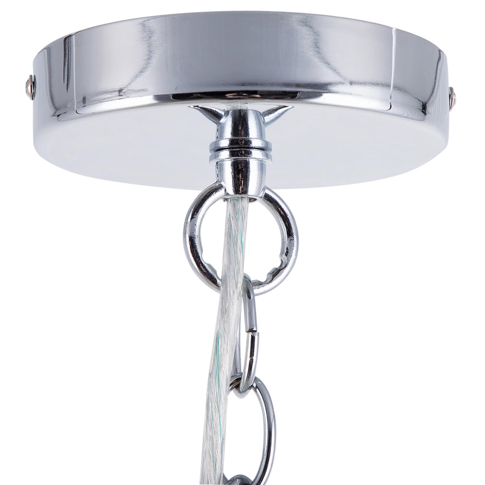 Lampada a Sospensione Lampadario in Cristallo argento Nero a 3 Luci